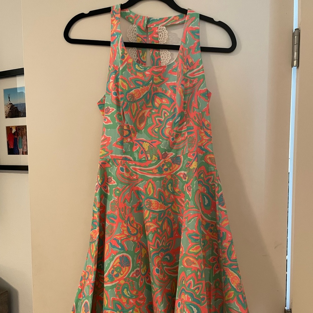 Lilly Pulitzer halter multicolor a-line mini dress